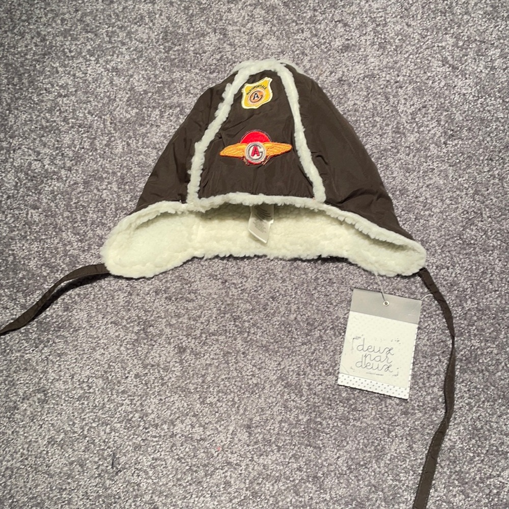 NWT Deux par Deux Boys Aviator Hat